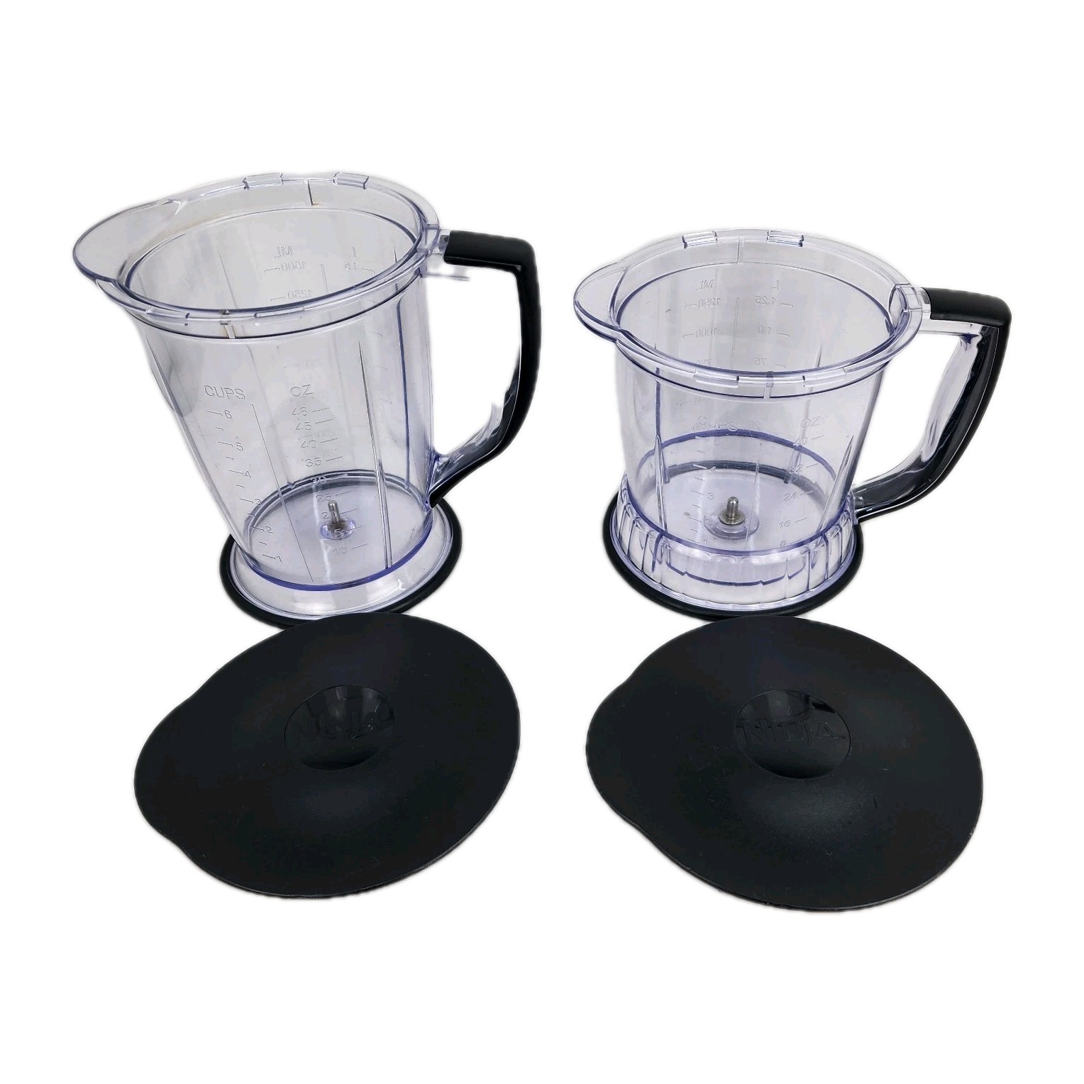 2 Ninja Food Processor Master Prep 6 & 2 Cup Replacement Bowl w/Top, No Blade