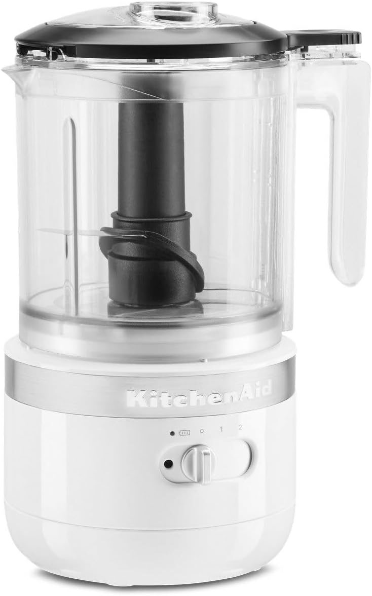New KitchenAid Rechargeable Cordless Food Chopper 5 Cups, KFCB519WH, White