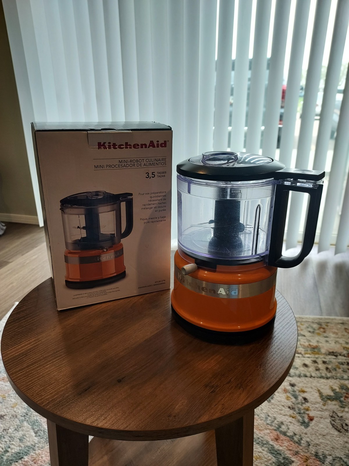 Kitchen-Aid Mini Food Processor 3.5 Cup Tangerine