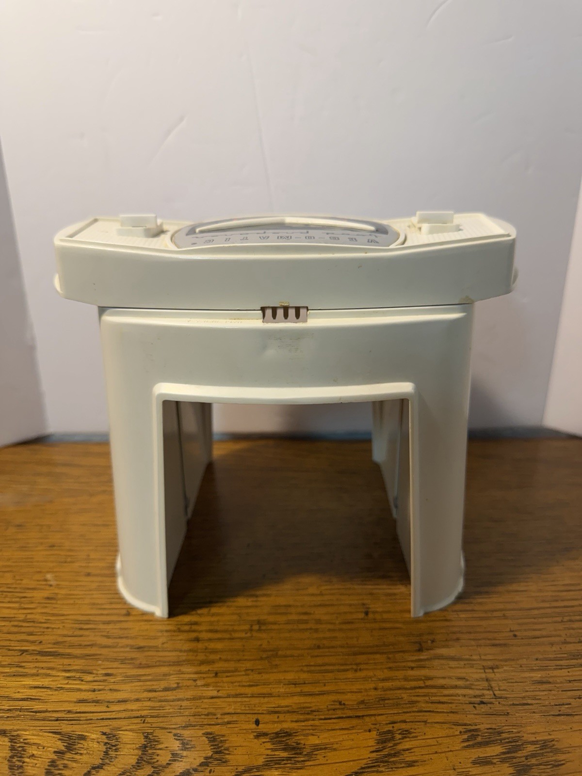 Vintage Popeil Veg-O-Matic Food Preparer White Plastic Base Unit Only NO BLADES
