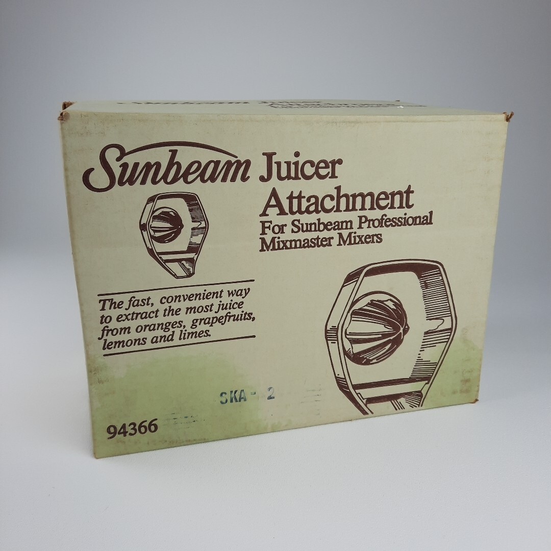 Sunbeam Juicer Attachment for Professional Mixmaster Mixers 94366 Vintage Sealed