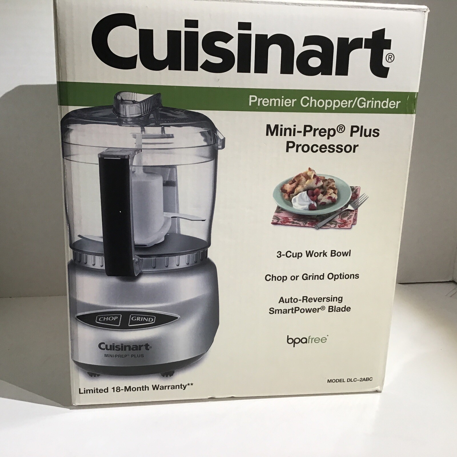Cuisinart DLC-2ABC Mini-Prep Plus 24 oz Food Processor – Brushed Chrome – NEW