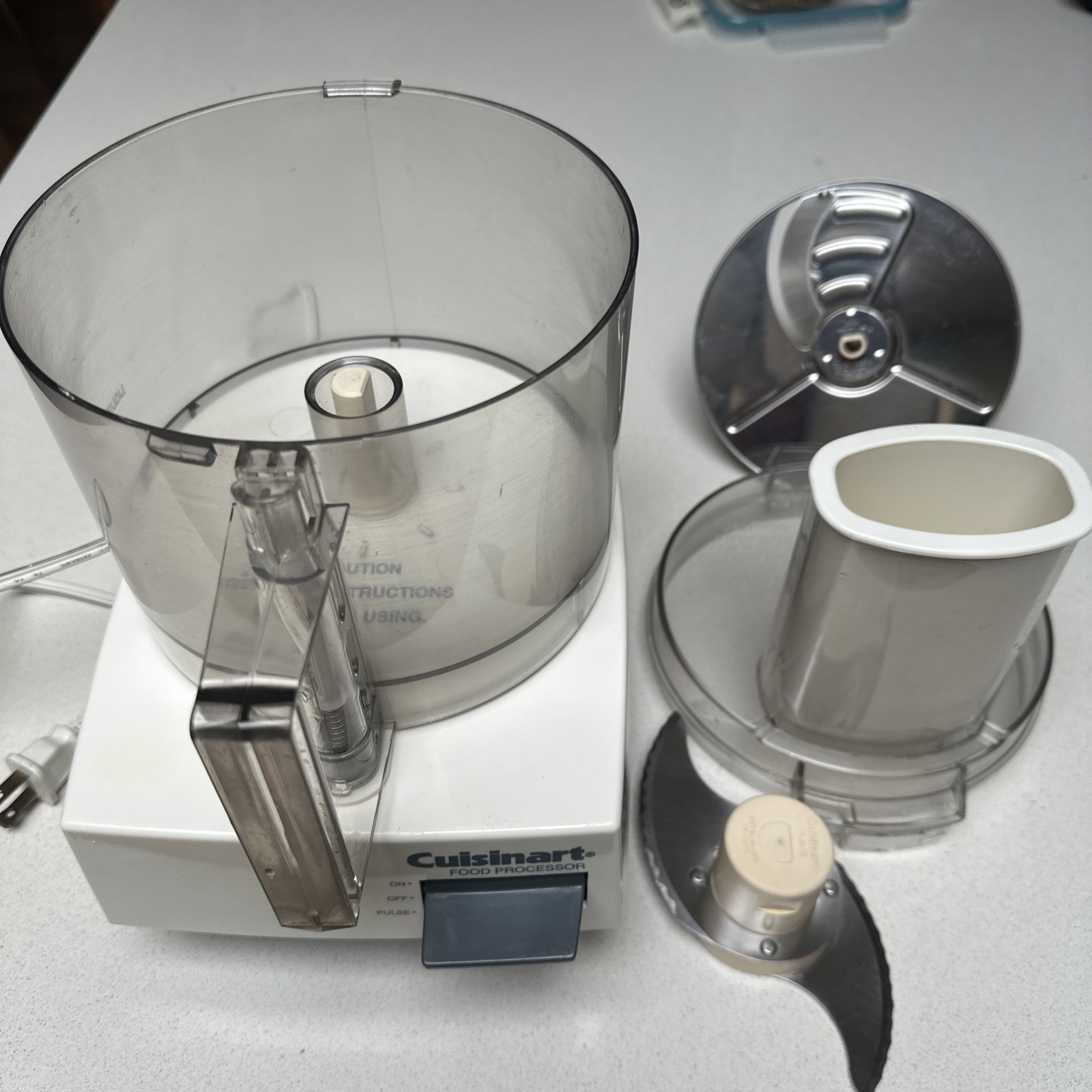 Cuisinart 7 Cup Food Processor DLC-5 TX White TESTED & WORKING!