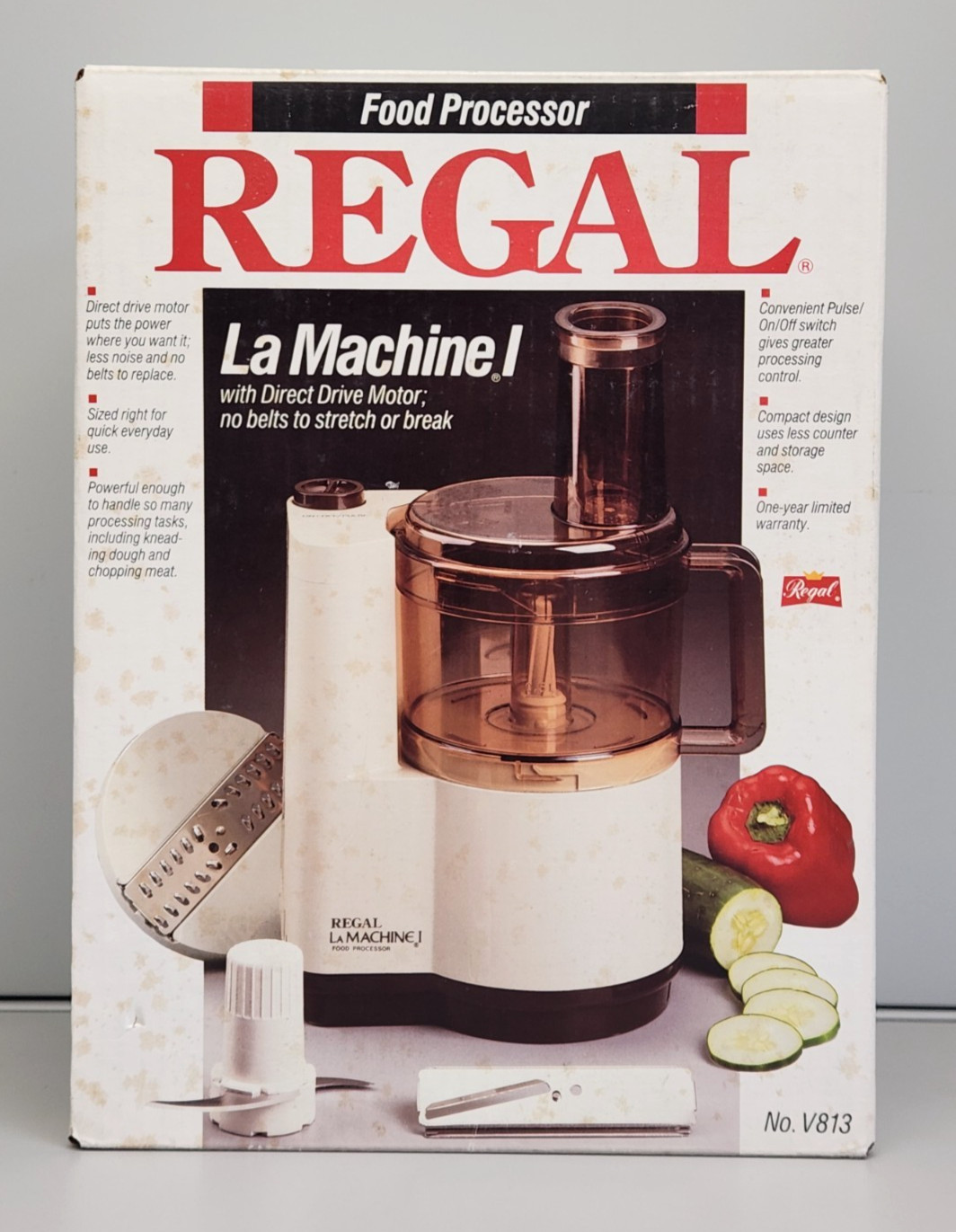 Vintage Regal La Machine 1 Food Processor No. V813, NEW Factory Sealed