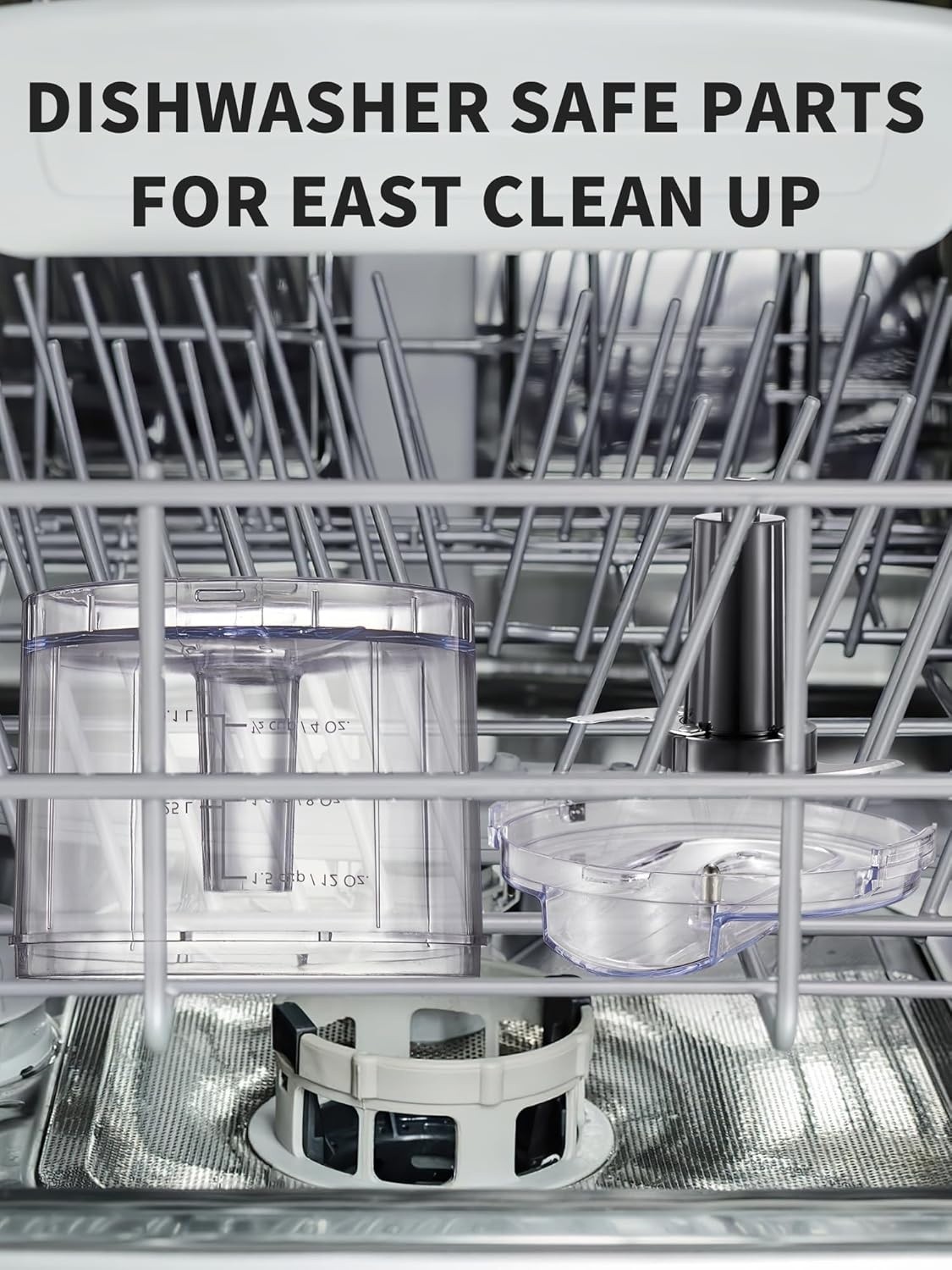 Picadora eléctrica de alimentos de 1,5 tazas con función de un solo toque, 100 W