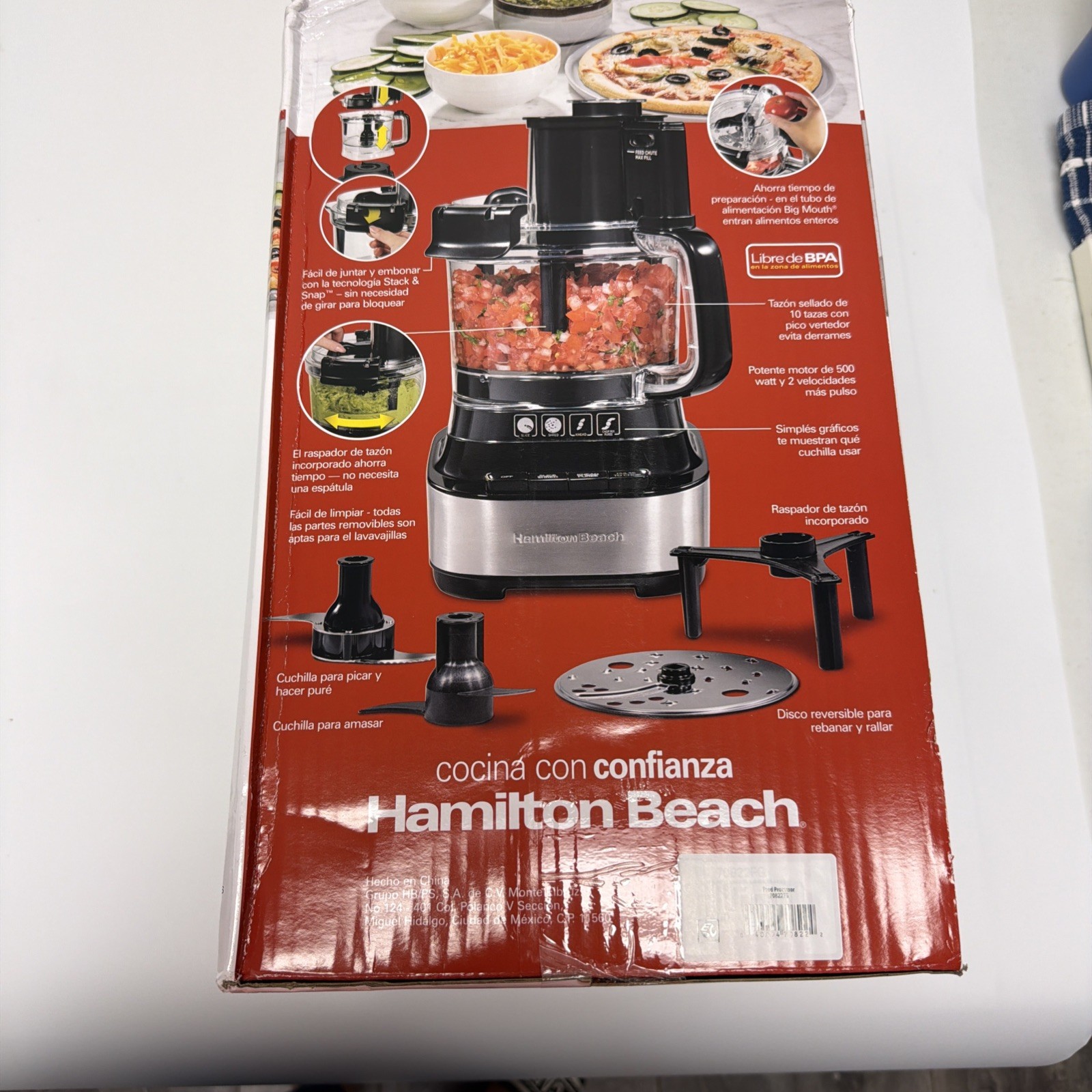 Hamilton Beach 10 Cup Food Processor – Black