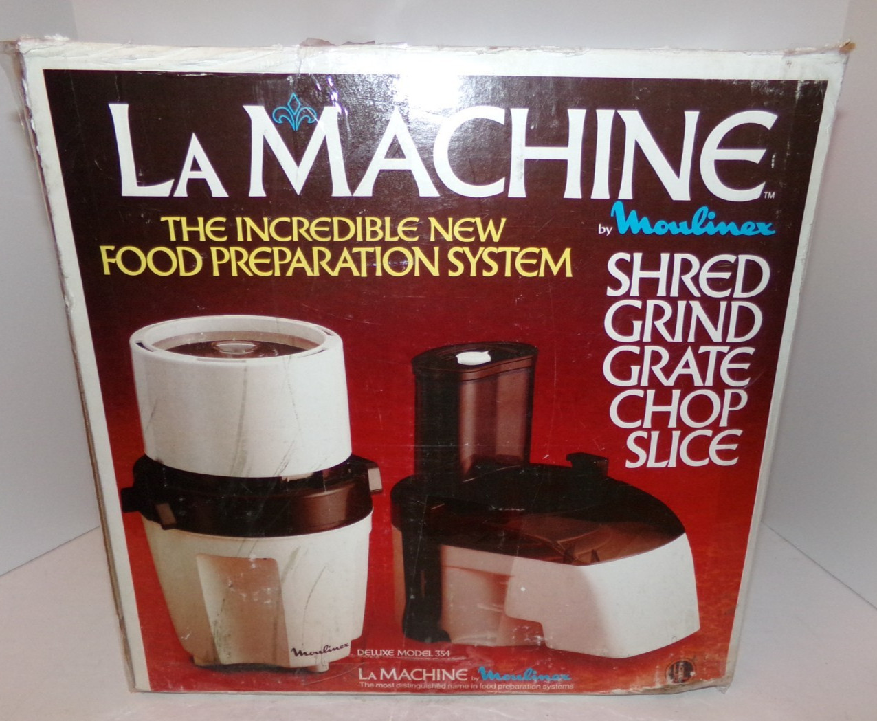 Vintage Moulinex La Machine Deluxe Food Processor Model 354
