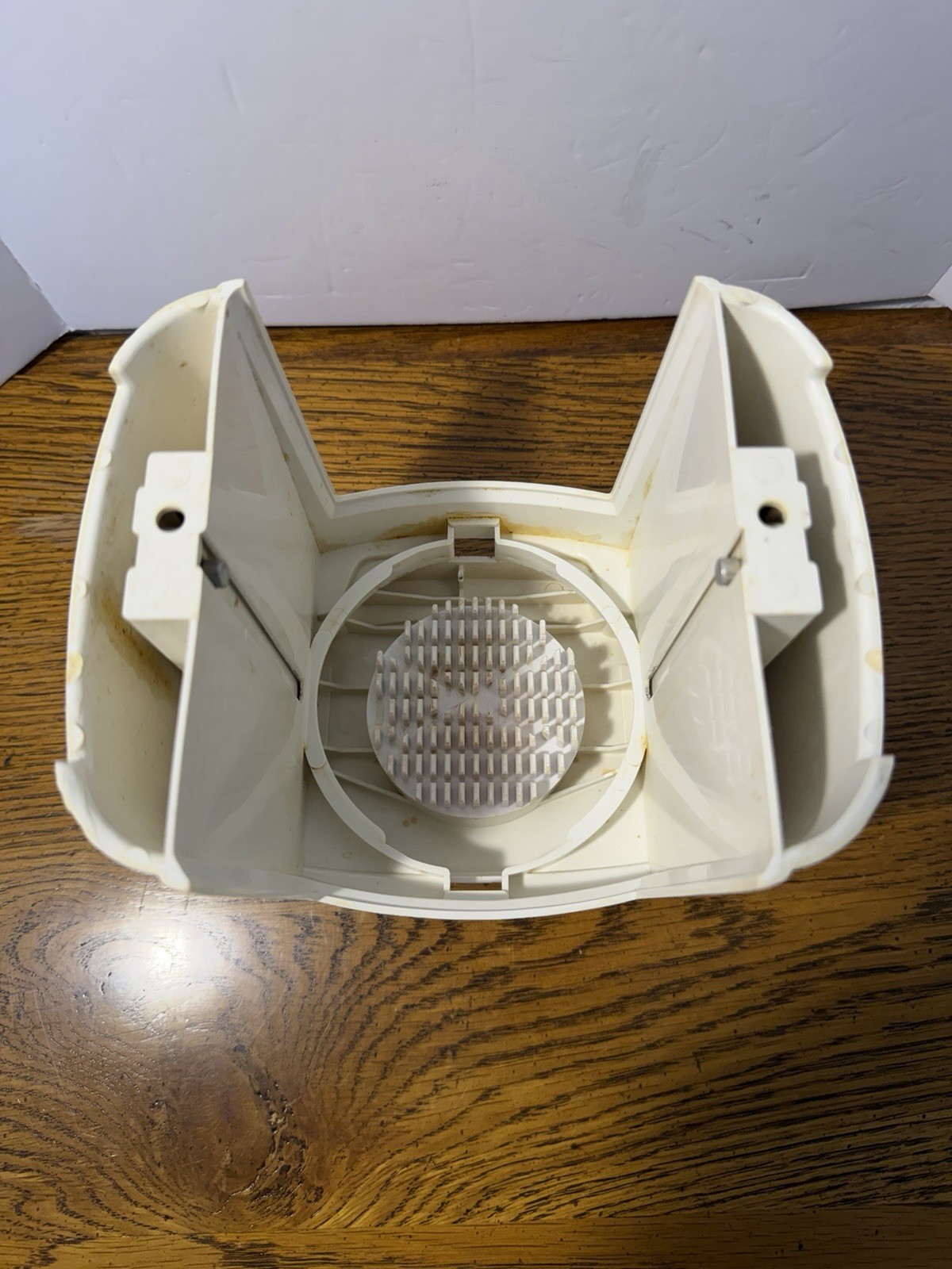 Vintage Popeil Veg-O-Matic Food Preparer White Plastic Base Unit Only NO BLADES
