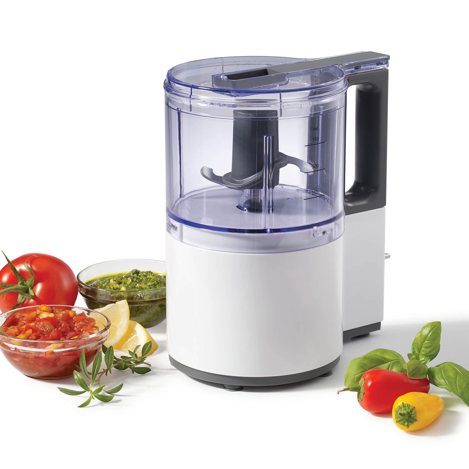 Electric Oscillating Food Processor – 4 Cups – Measuring Spoon – High, Low & …