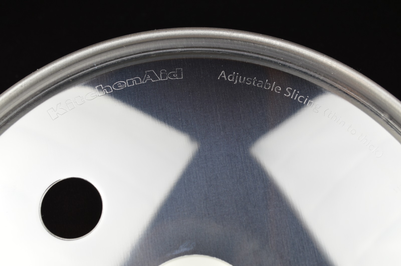 KitchenAid Food Processor Parts Adjustable Slicing Disk Thin to Thick Stainless