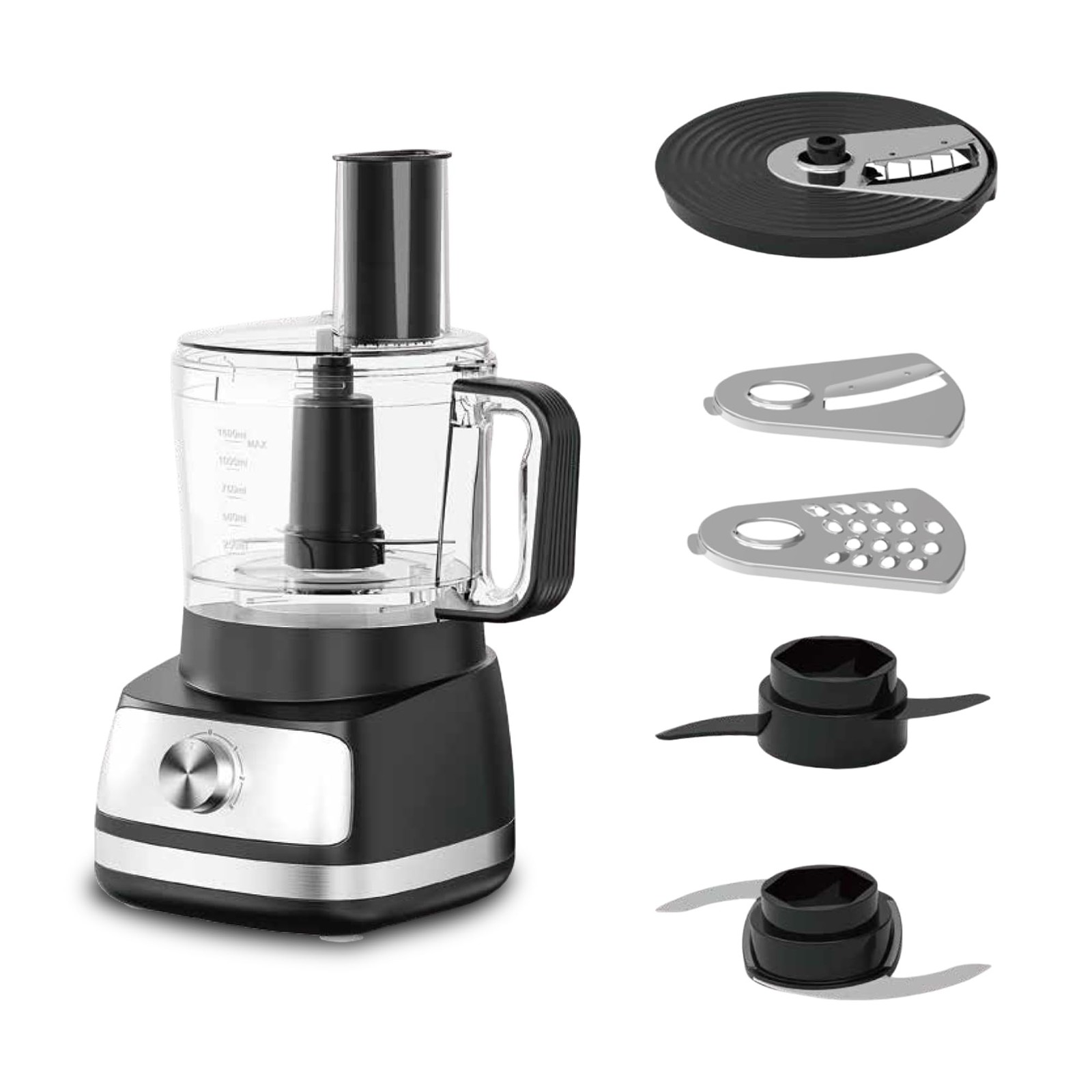 IronBlade series 5-in-1 Food Processor, 1.5L Bowl, 4-Speed Control, Multi-Fun…