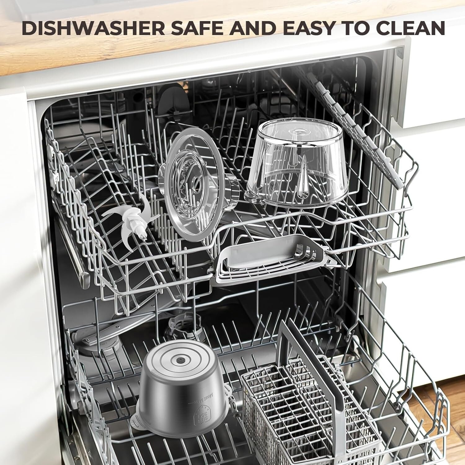Procesador De Alimentos De 8 Tazas Acero Inoxidable Potente 450 W Nuevo 2024