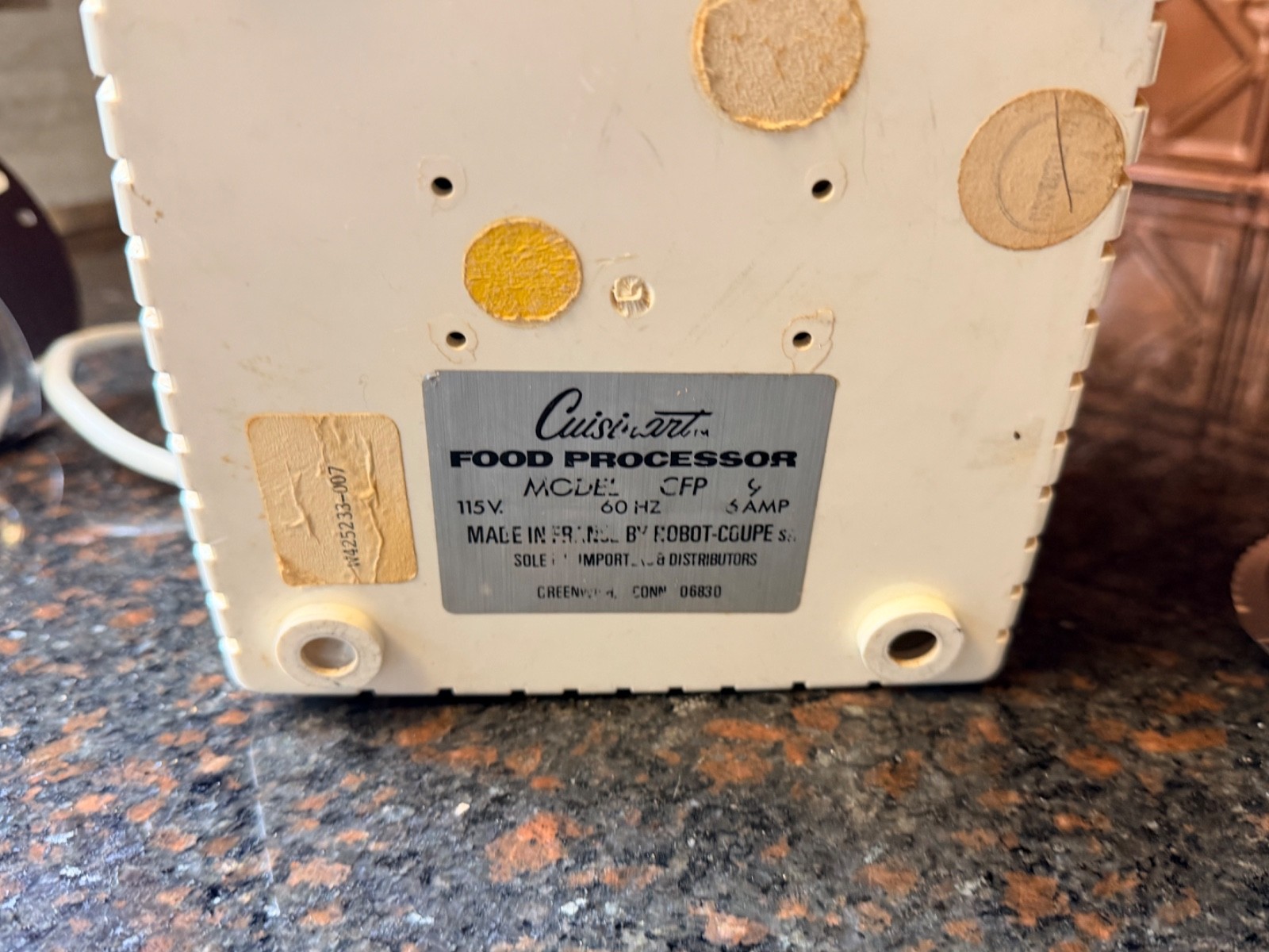 VTG Cuisinart Food Processor Robot Coupe CFP-9 White Tested