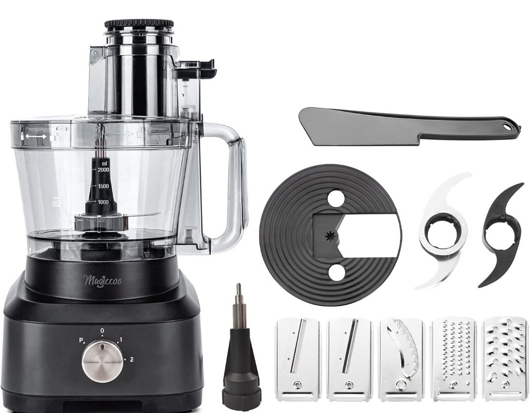 14 Cup Food Processor XL Food Processor w/Large Feed Chute & Dough Blade New