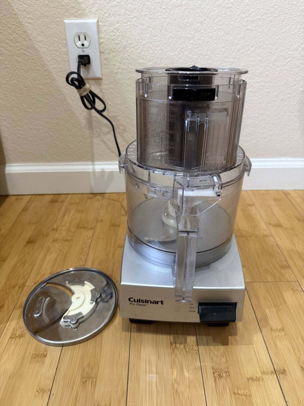 Cuisinart Pro Classic 7-Cup Food Processor DLC-10S TX Tested WORKS Grey