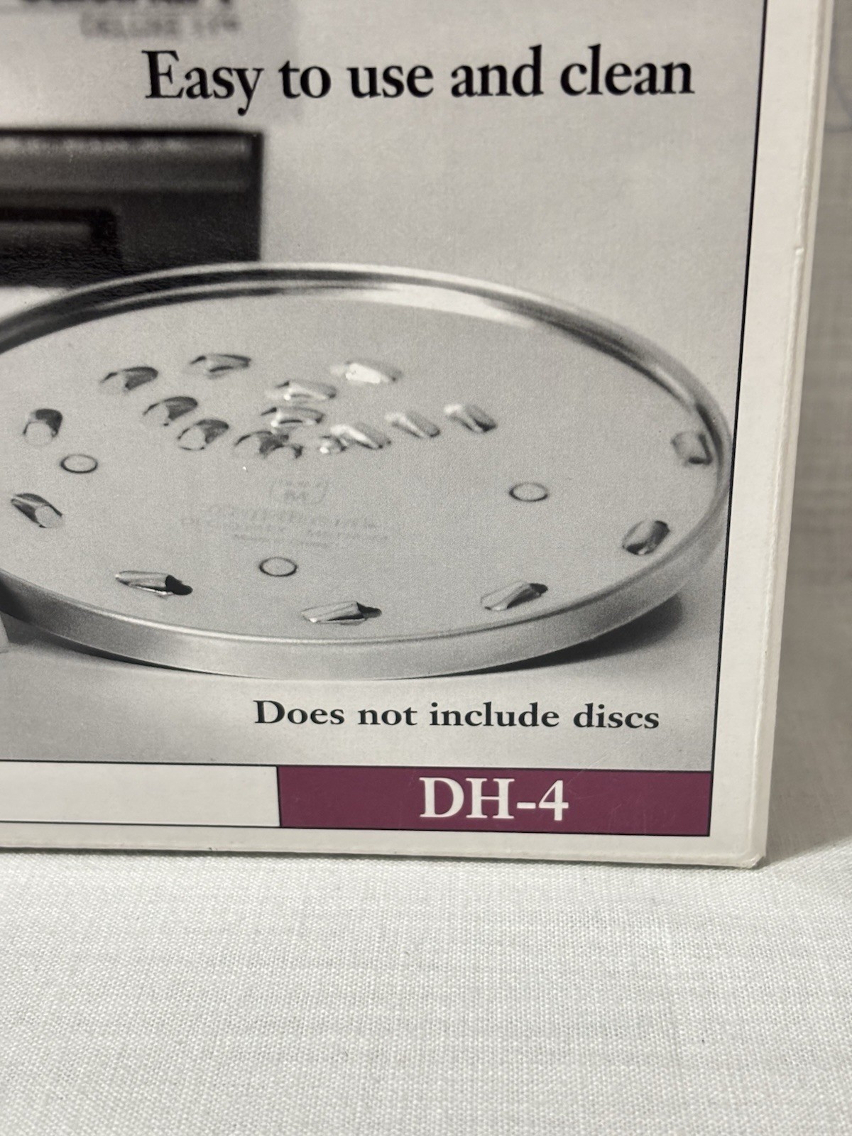CUISINART Food Processor Safety Disc Holder w/Lock HOLDER ONLY NO DISC NOS 1998