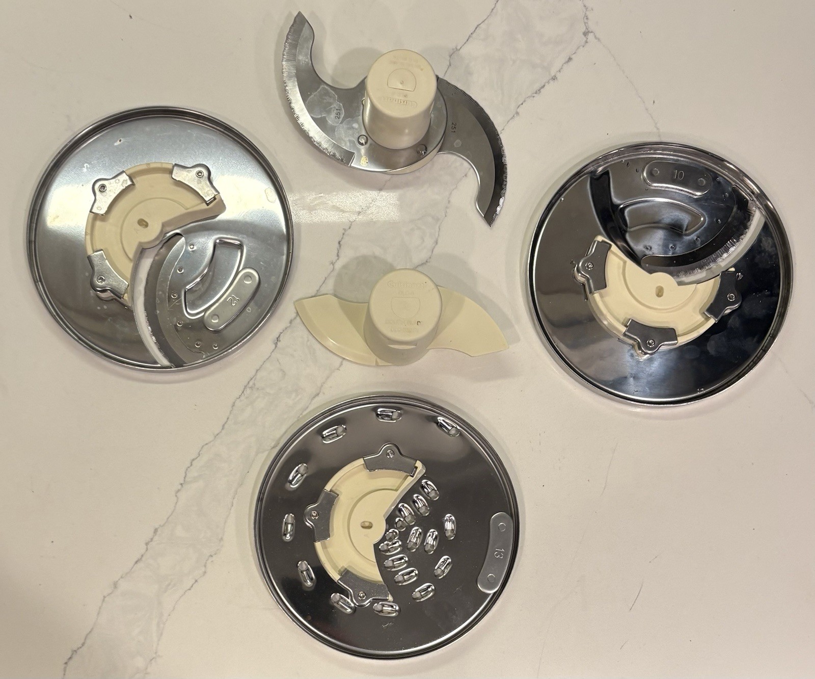 Cuisinart Pro Custom 11 Food Processor 5Pcs Replacement Disc Dough Blades