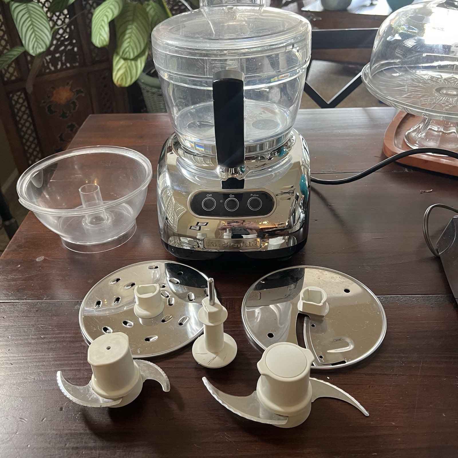 KitchenAid 9-Cup Food Processor MODEL KFP740CR0 Chrome + Accessories Tested