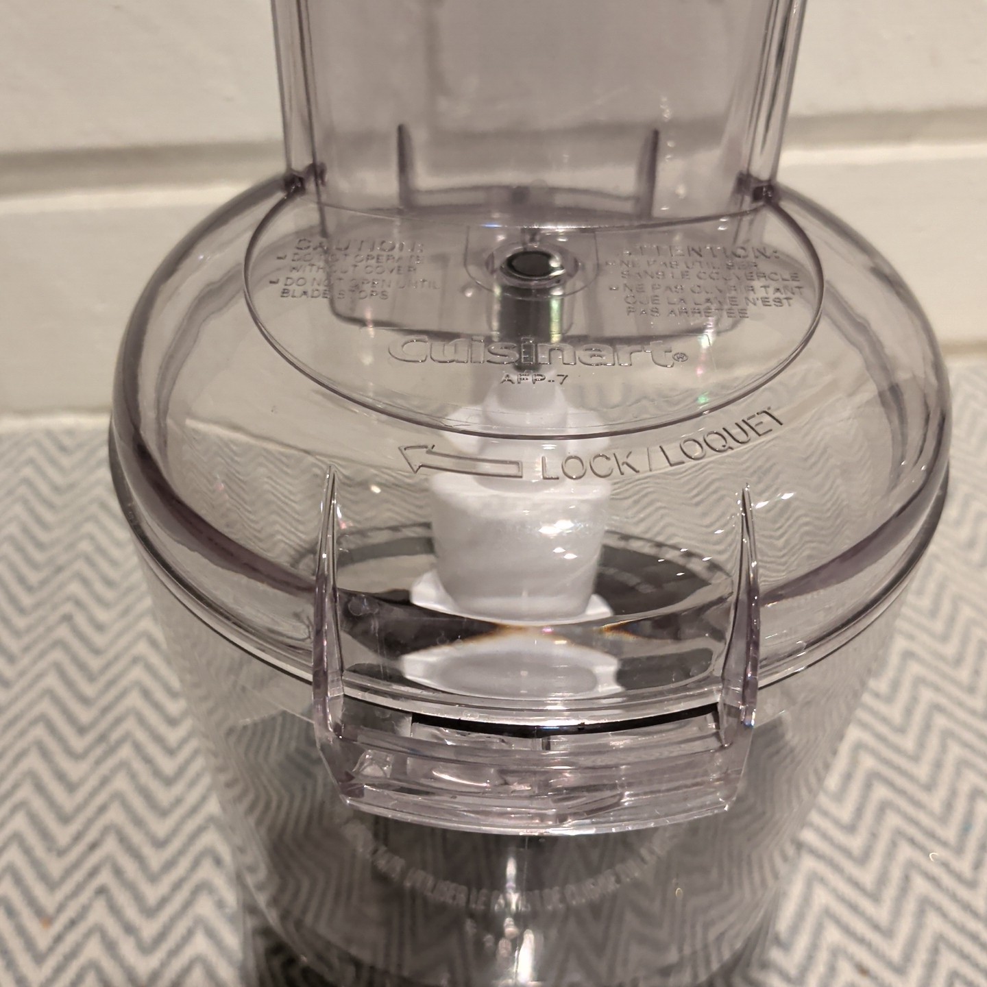 Cuisinart AFP-7 Food Processor Black Replacement Base Bowl Lid Pusher & Blade