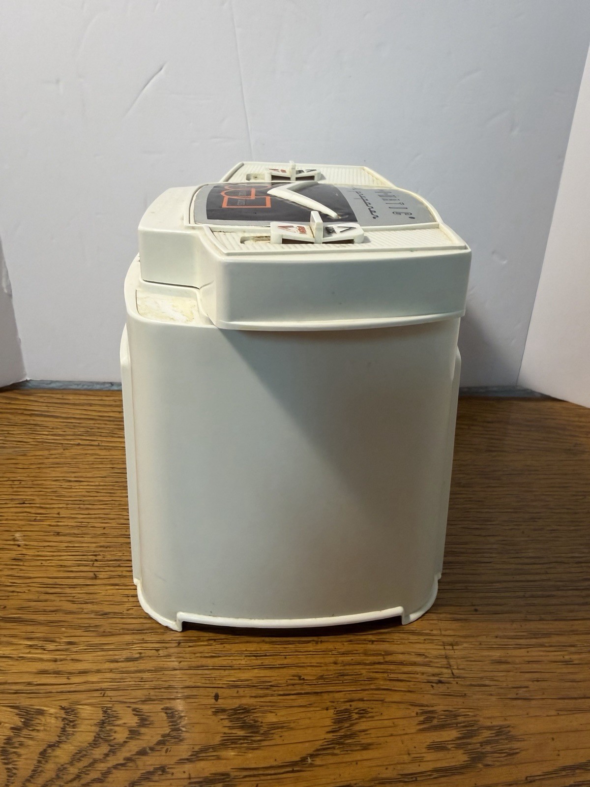 Vintage Popeil Veg-O-Matic Food Preparer White Plastic Base Unit Only NO BLADES