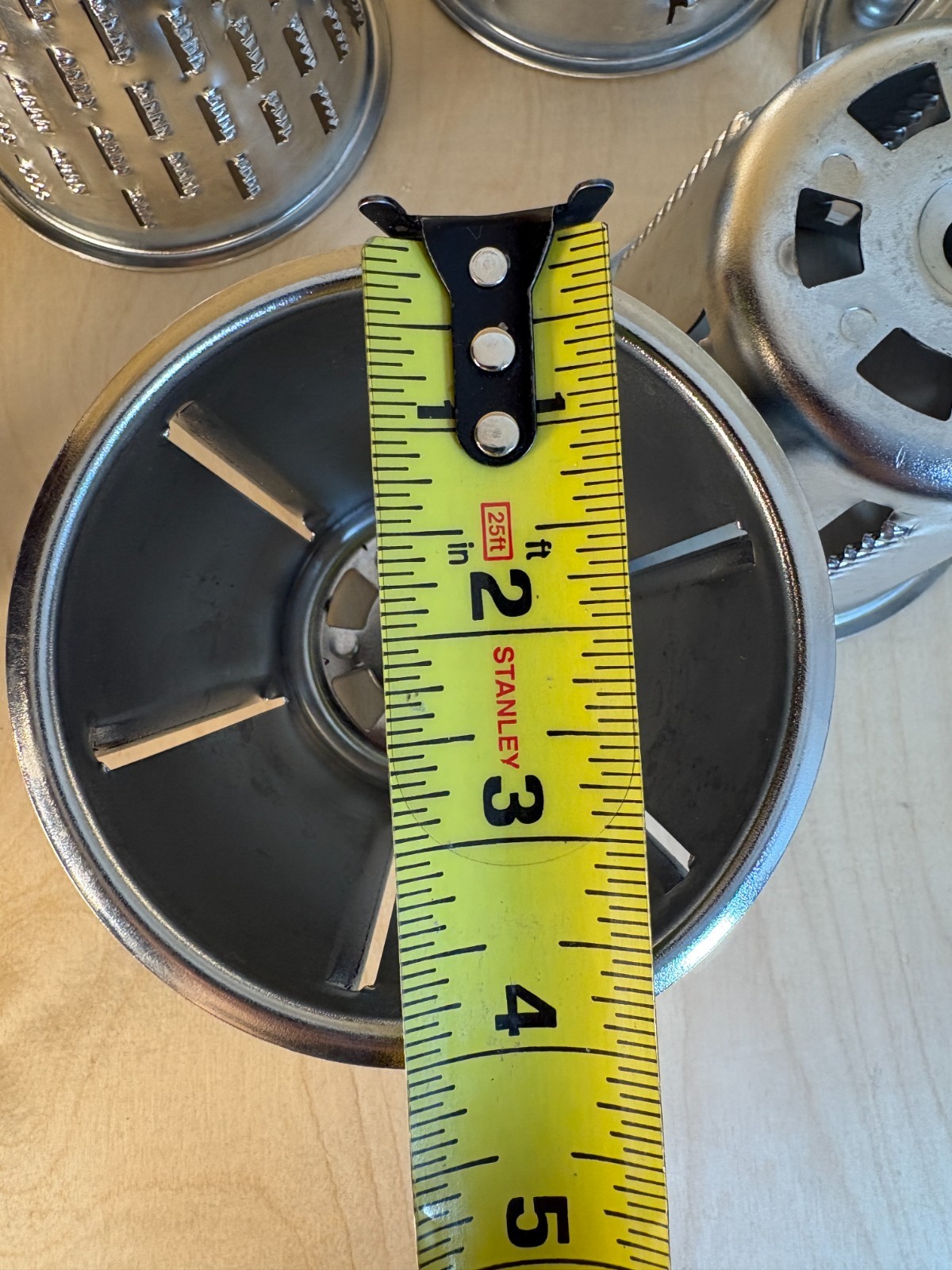 Vintage Electric Slicer Shredder Cones Set 1–5 w/ Drive Hub | Metal