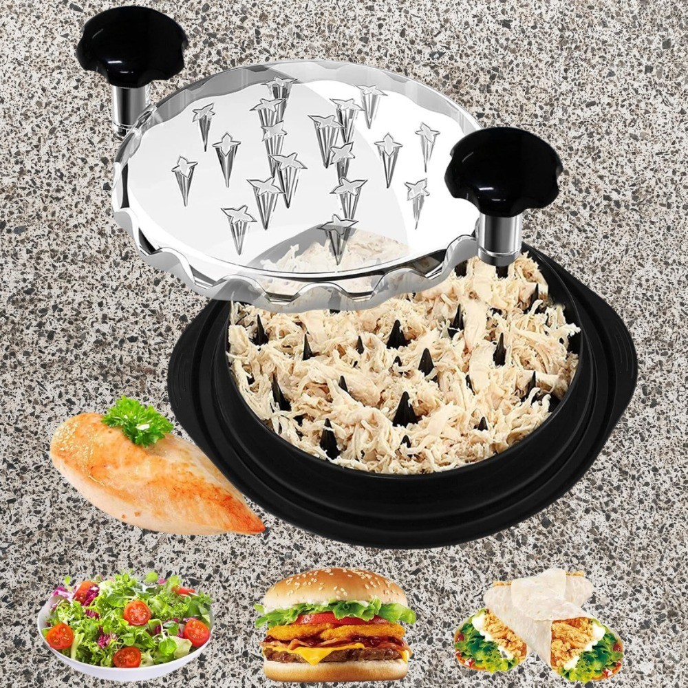 Large Chicken Shredder Tool Twist Meat Shredding Machine Handles Non-Slip No BPA