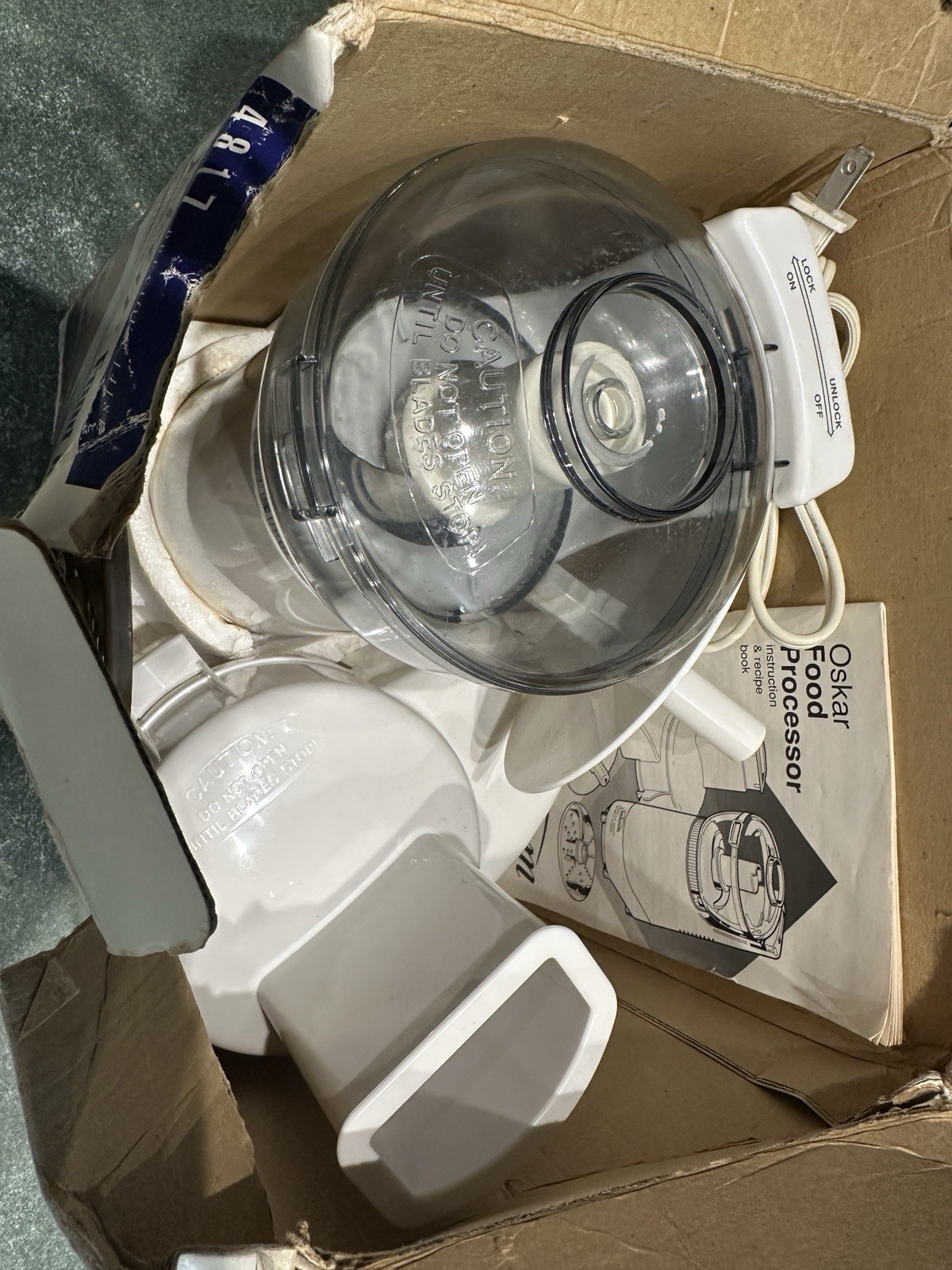 Sunbeam Oskar Model 14181 (4817 Food Processor COMPLETE & TESTED -Similar 14081