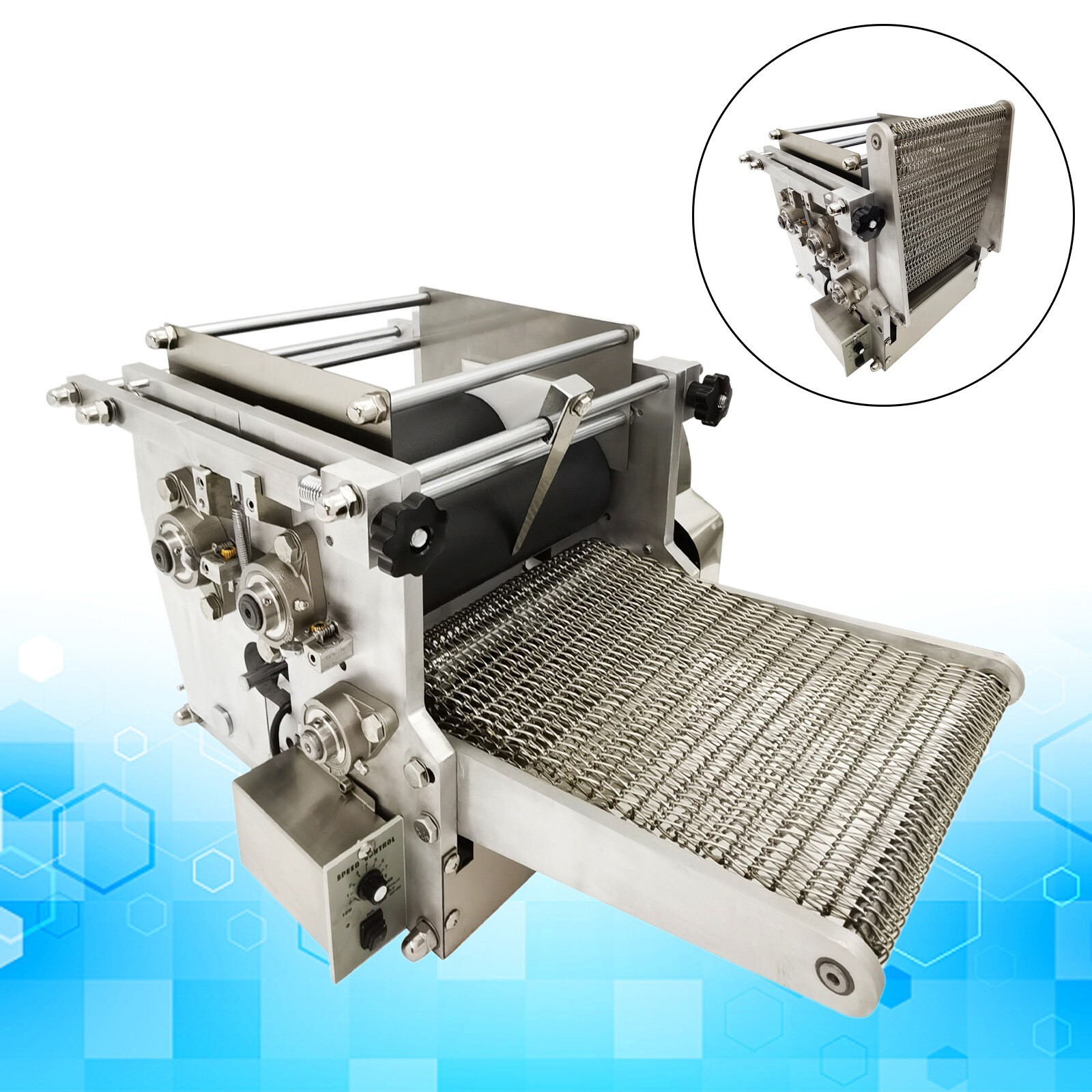 110V 4.7″ Commercial Tortilla Maker 1mm-6mm Adjustable Thickness 400W