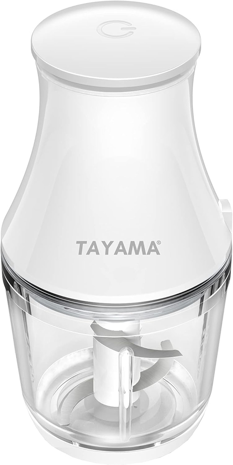 2.5 Cup White 200W Mini Chopper 4-Layer Blade Food Processor, Medium