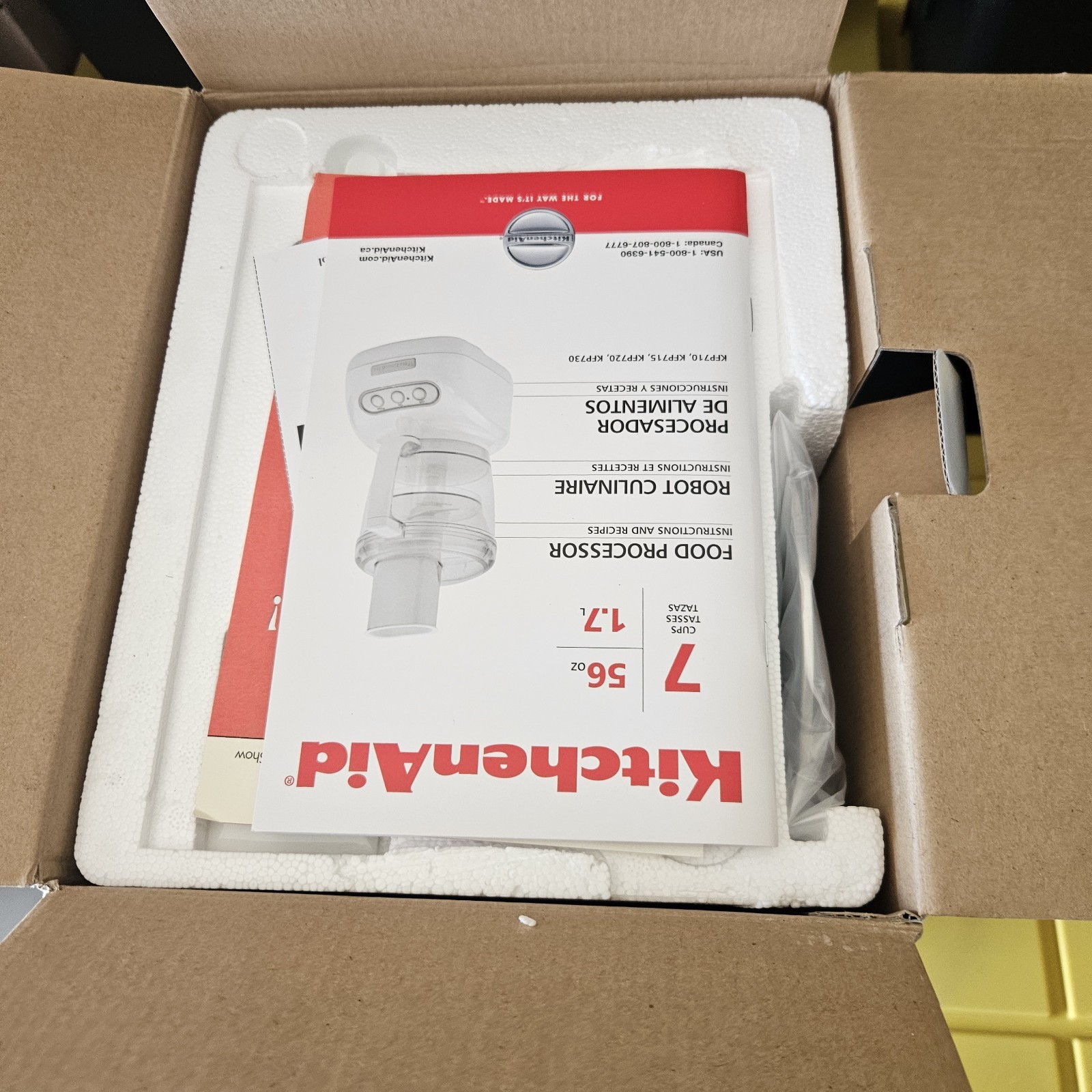 KitchenAid Food Processor – White KFP715 – New Open Box