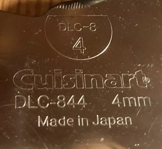 Cuisinart Food Proc DLC-8M Japan Disc Set 4mm Slice DLC-844 & Shred DLC-837 Med