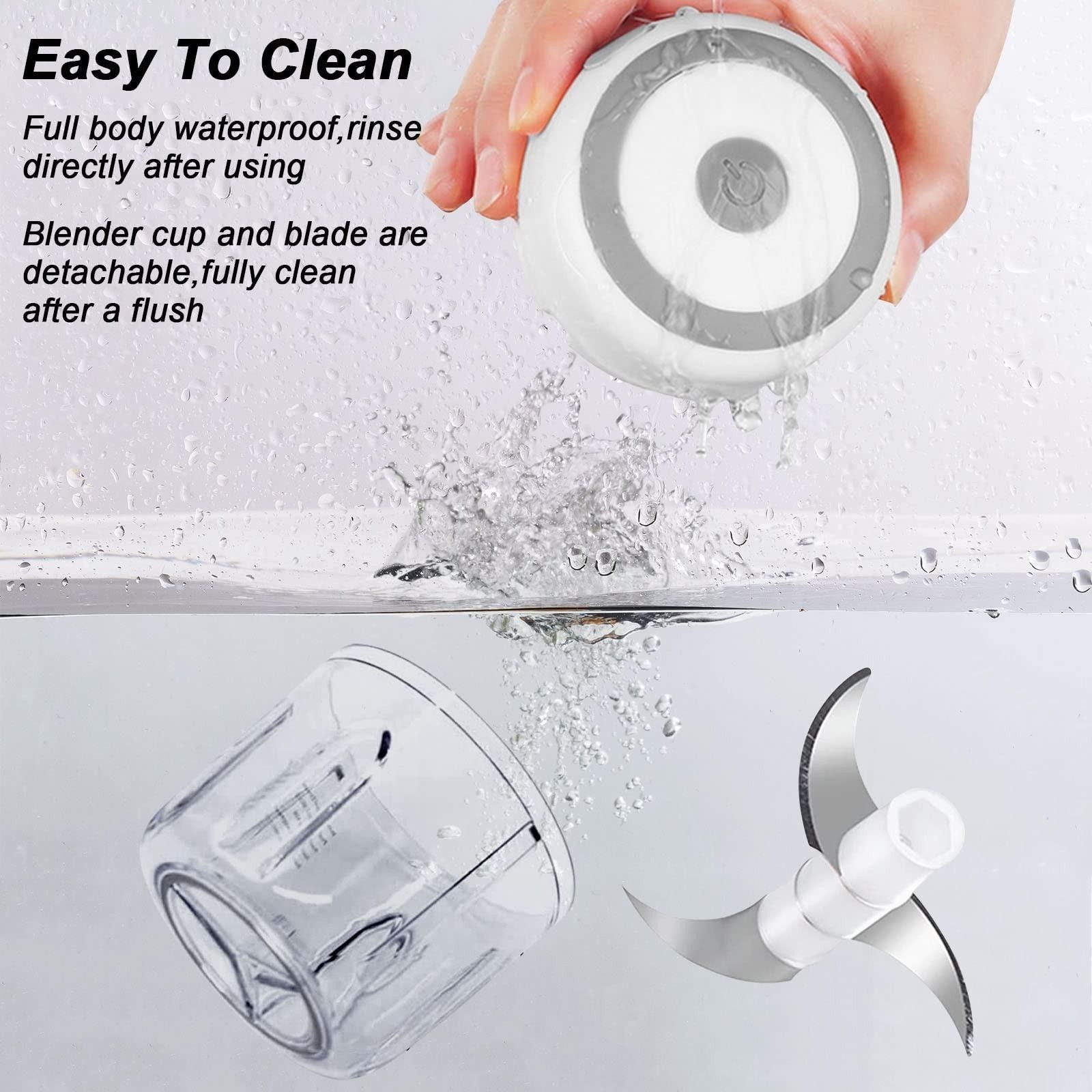 USB Electric Vegetable Chopper, Portable Food Processor for Ginger Chili