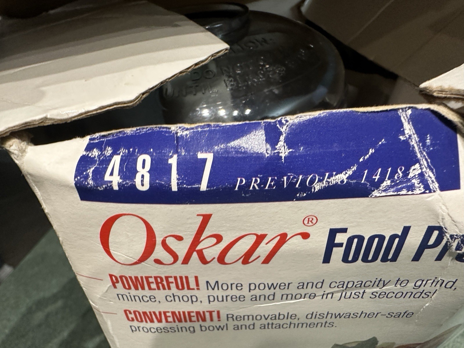 Sunbeam Oskar Model 14181 (4817 Food Processor COMPLETE & TESTED -Similar 14081