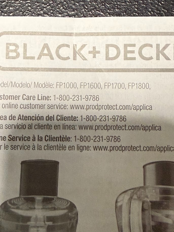 Black and Decker 8 Cup Food Processor S Blade