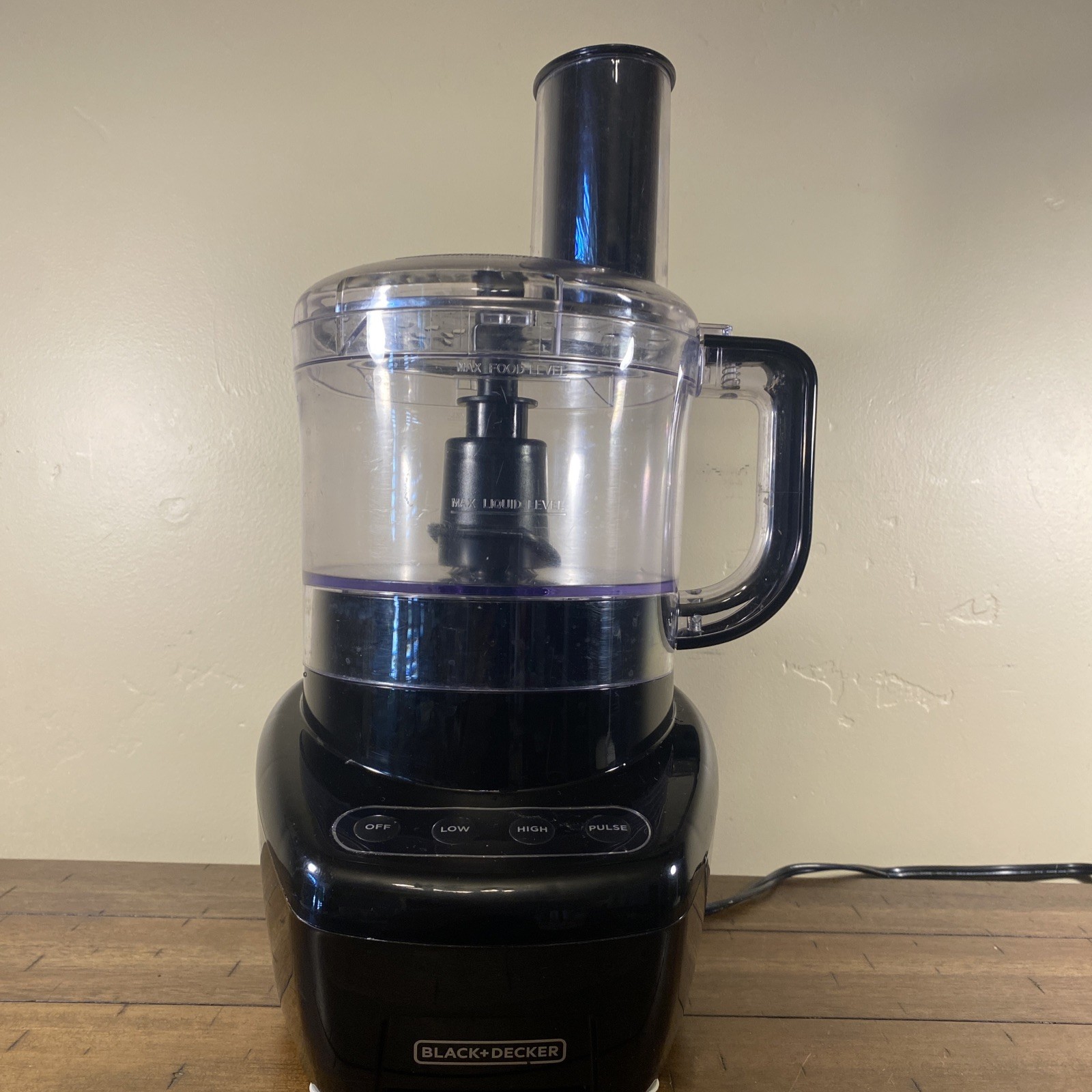 BLACK+DECKER Easy Assembly 8-Cup Food Processor, 850W, 2 Speeds + Pulse, Chop