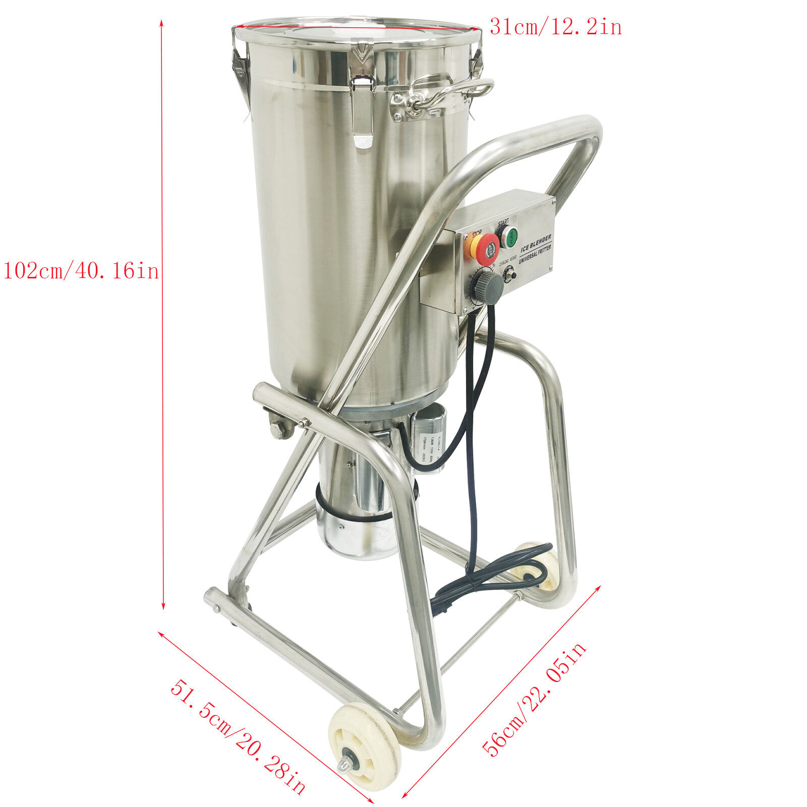 32L 110V Food Chopper Processor Electric Vegetable Meat Chopper Beater Machine