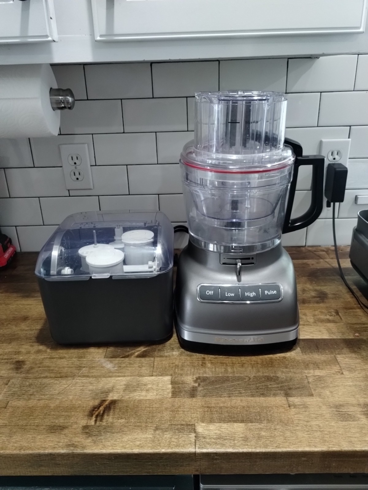 KitchenAid Architect Silver Food Processor KFP1133ACS + Attachments Works Great