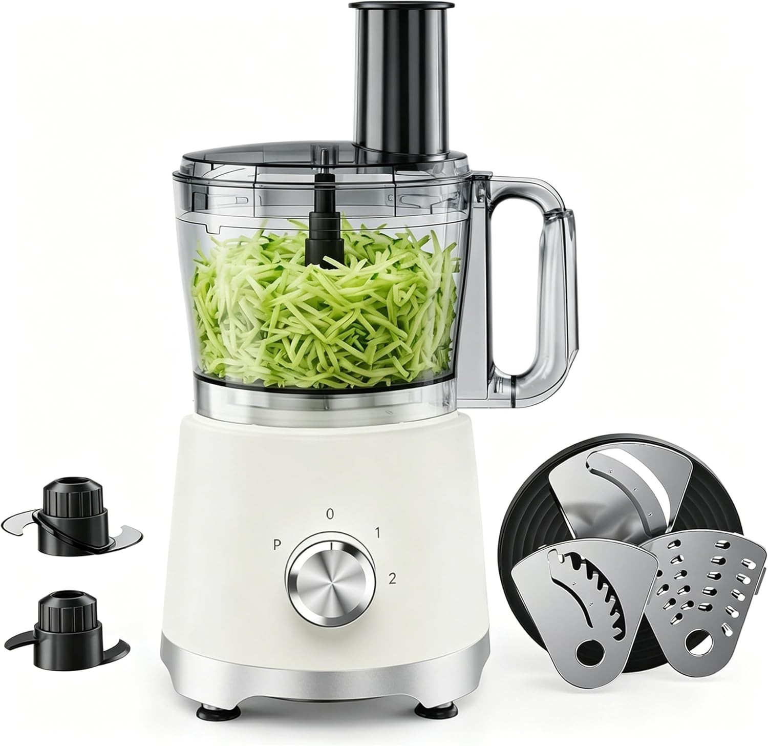 Simple Deluxe Food Processor 10.5 Cup Multi-Functional Vegetable Chopper Grinder
