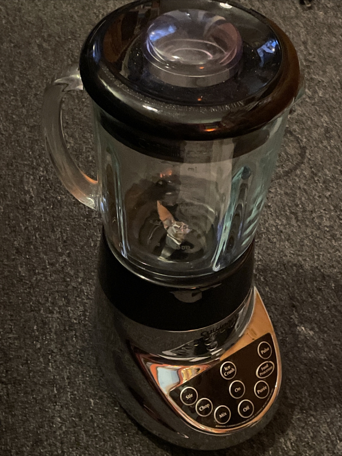 Cuisinart SmartPower Duet 500 Watt Blender Food Processor BFP-703CH glass