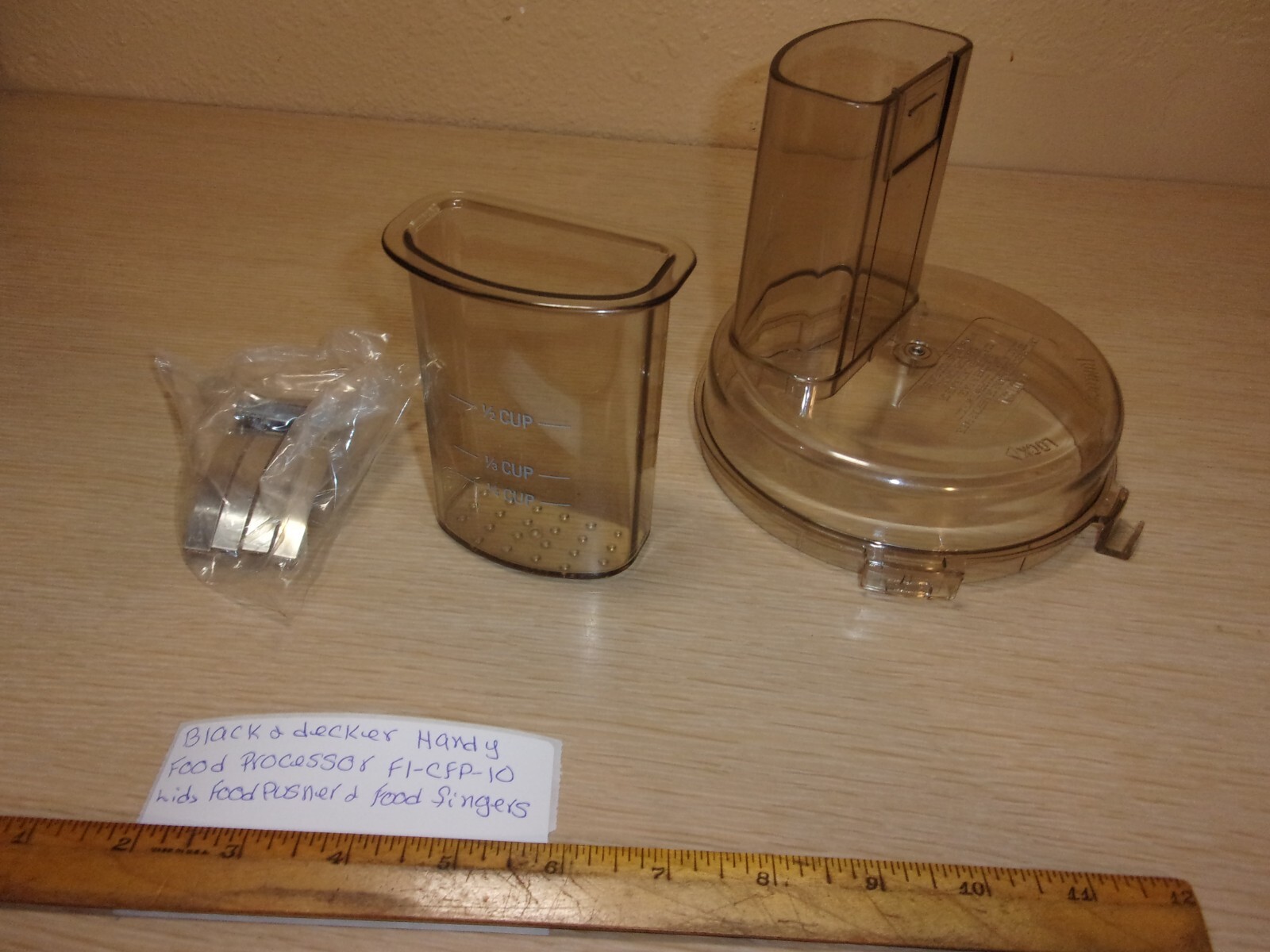 BLACK & DECKER SHORTCUT FOOD PROCESSOR F1-CFP-10 CLEAR LID,PUSHER AND FOOD FINGE