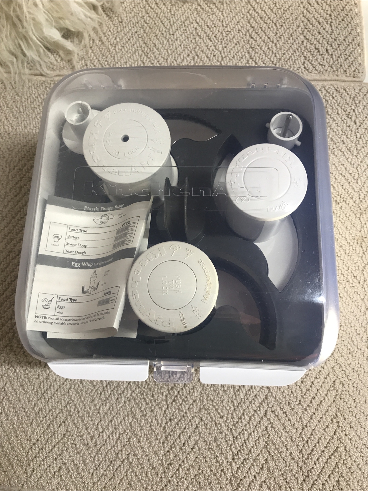 KITCHEN-AID Food Processor Attachment Kit Blades Disks Adapters W/ Box PA-GF30