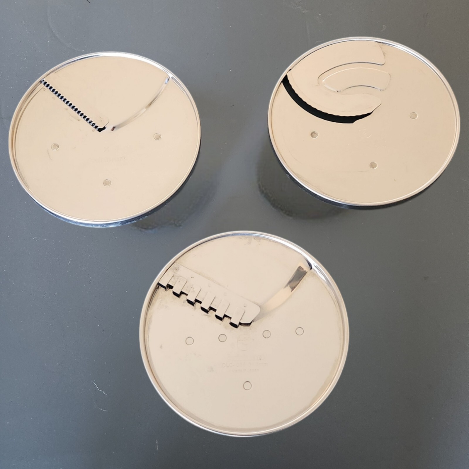 Cuisinart DLC-7 Super Pro Food Processor Disc Blade Lot Of 3 DLC-036, 033, 042