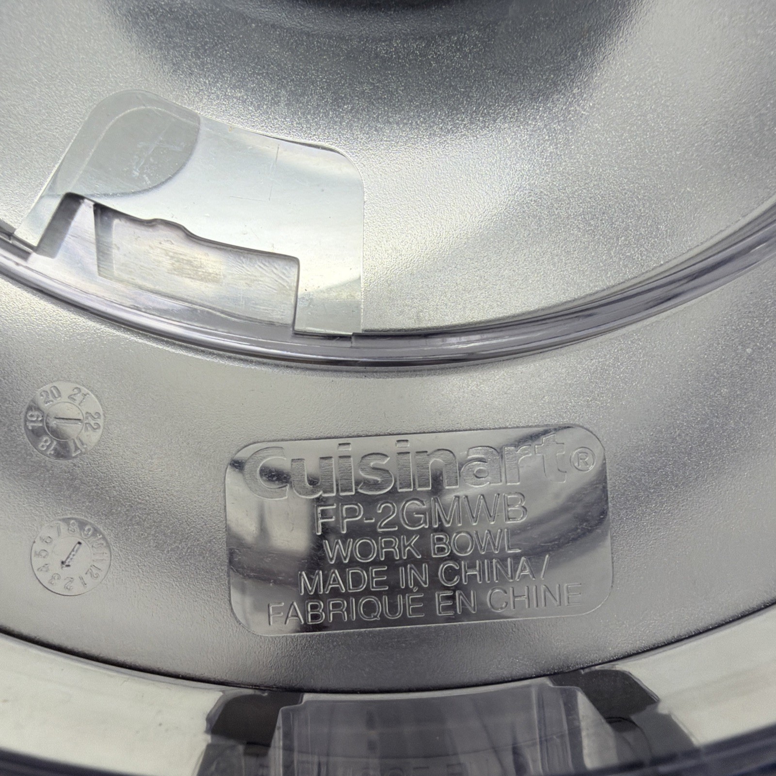Cuisinart Food Processor Work Bowl & Lid & Blade Parts FP-2GMWB FP-13WBC FP-2LCB