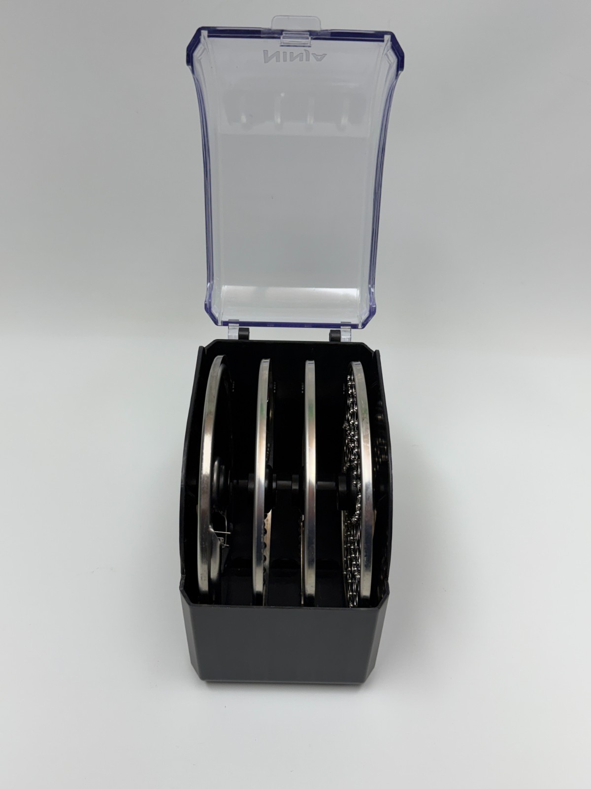 Ninja Food Processor Blade Disc Set w/ Storage Caddy Grating Slicing French Fry