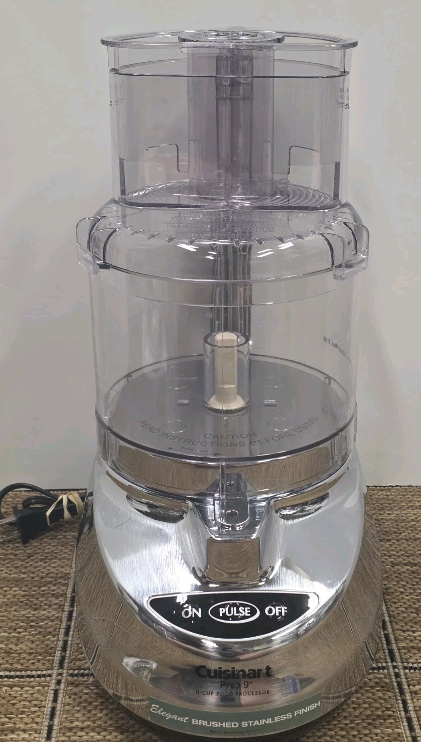 Cuisinart Prep 9 Cup Food Processor Brushed Stainless Finish DLC-2009CHM