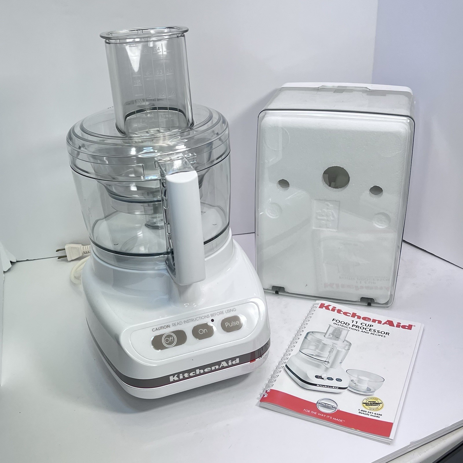 Kitchen Aid Food Processor 11 Cup Model KFP600 WHITE REFURBISHED