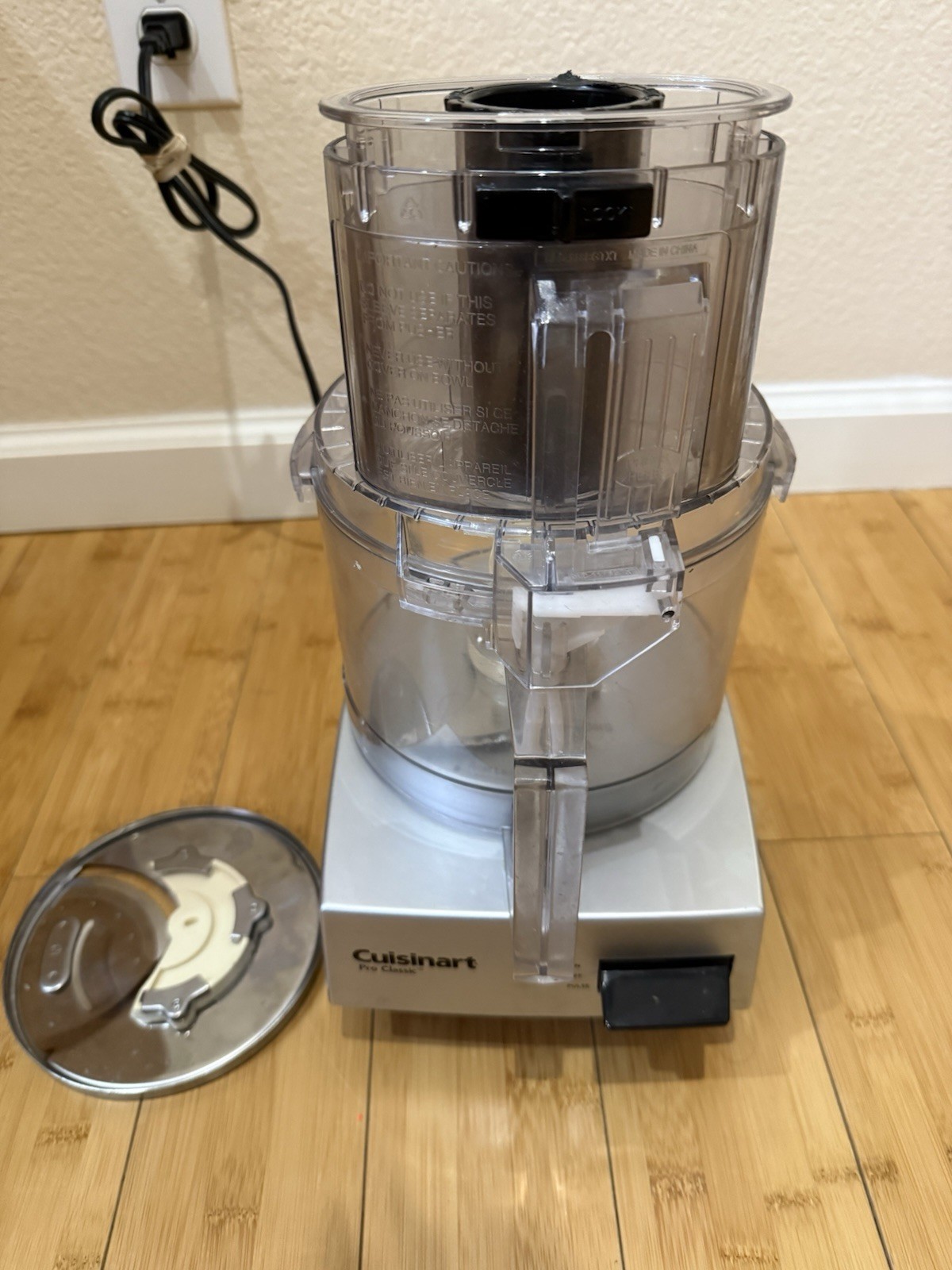 Cuisinart Pro Classic 7-Cup Food Processor DLC-10S TX Tested WORKS Grey