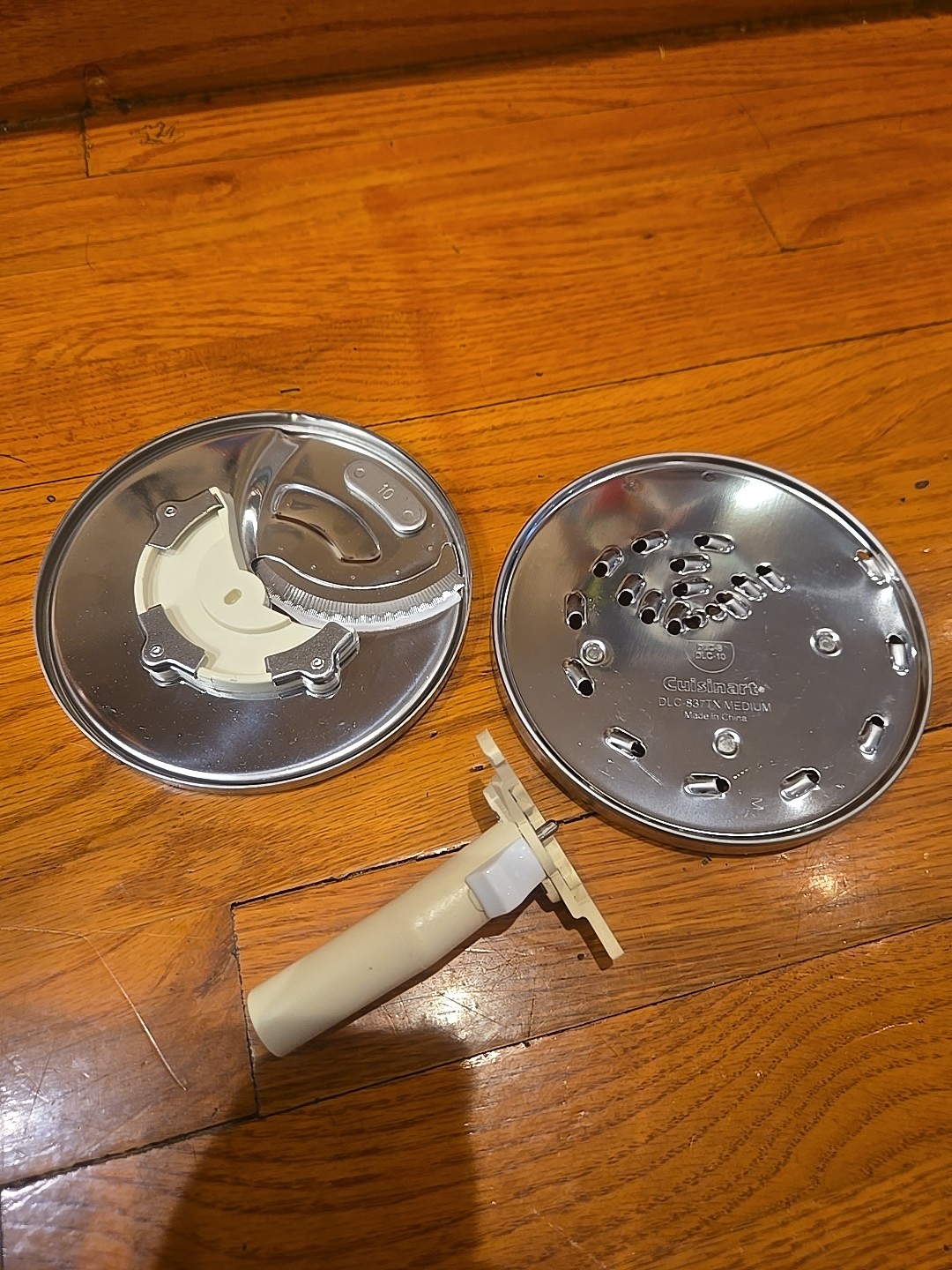 Cuisinart Pro Classic DLC-10 7-Cup Food Processor Parts 2 Disc Blades & Stem