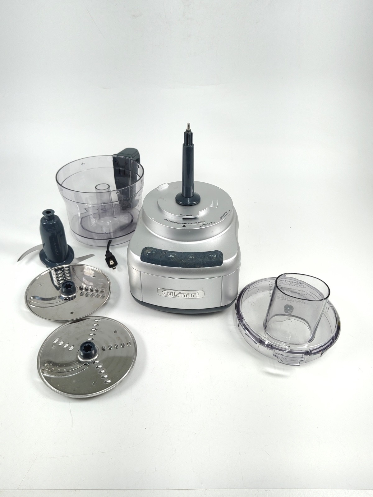 Cuisinart FP-8 Elemental 8-Cup Food Processor 350W Motor Silver NO PUSHER