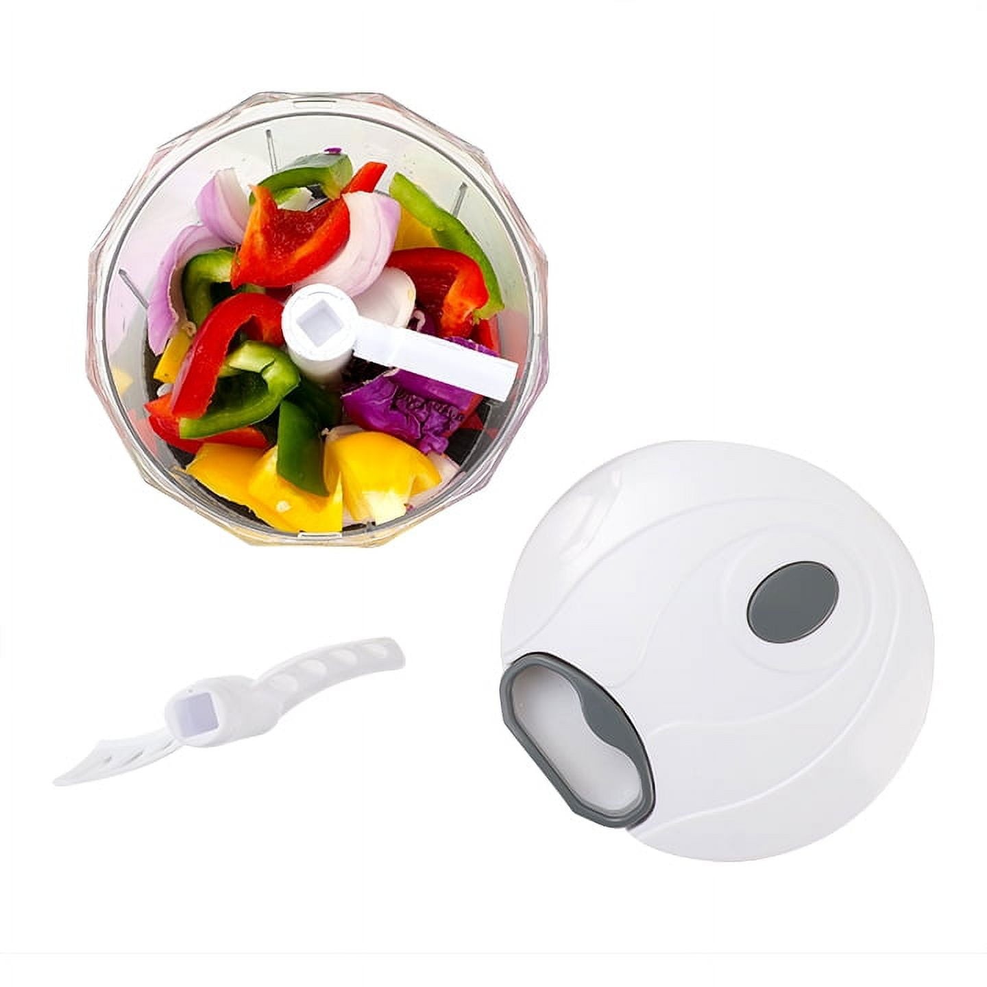 1qt Quick Pull Chopper, BPA free Blades, Food Contact Safe Material Weight 320g